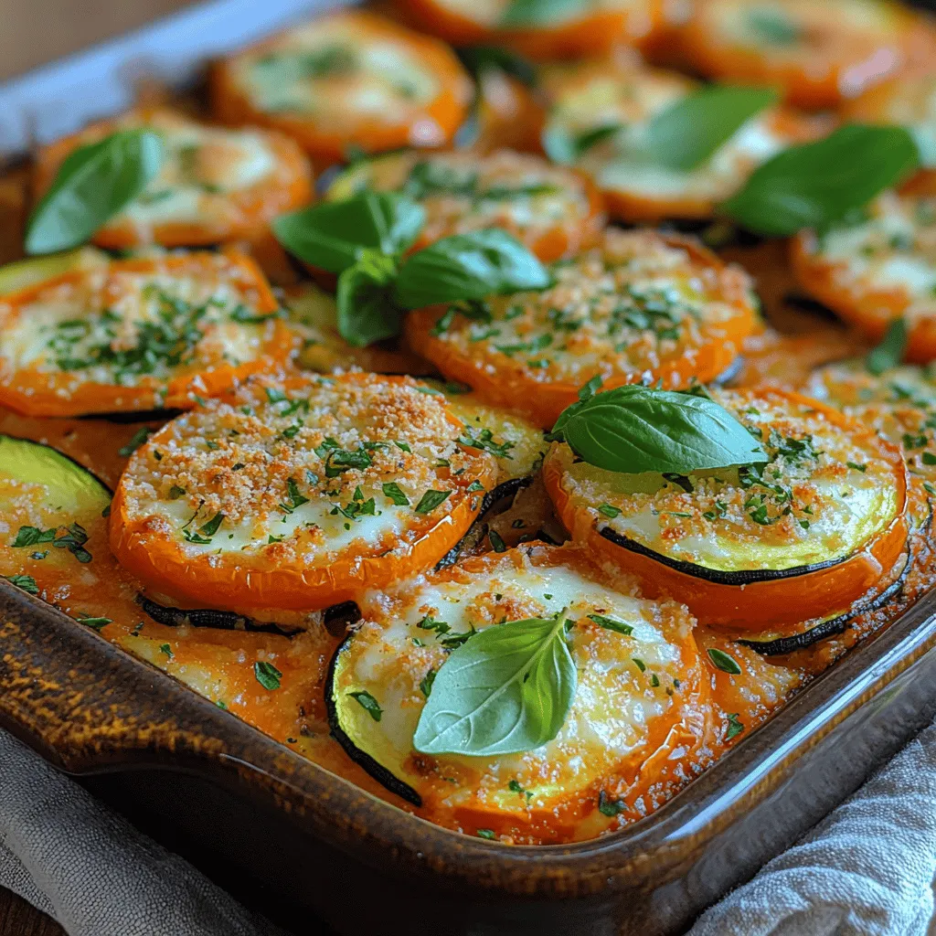 If you’re on the hunt for a delicious, healthy, and versatile dish that can easily be adapted to various occasions, look no further than the Savory Parmesan Tomato Zucchini Bake. This delectable recipe showcases the best of seasonal vegetables, bringing together the fresh flavors of zucchini and ripe tomatoes, all while enveloped in a savory blanket of cheese and breadcrumbs. Whether you're hosting a family dinner, preparing a potluck dish, or simply looking for a wholesome meal, this bake is sure to impress.