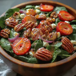 As the warm weather approaches, the allure of seasonal salads becomes irresistible, inviting us to indulge in fresh and vibrant flavors. Among the myriad of summer salad options, the Spinach Strawberry Poppyseed Salad stands out not only for its stunning presentation but also for its delightful blend of tastes and textures. This salad is a refreshing symphony of sweet strawberries, crunchy nuts, and creamy feta, all harmonized by a tangy poppy seed dressing that elevates the dish to new heights.