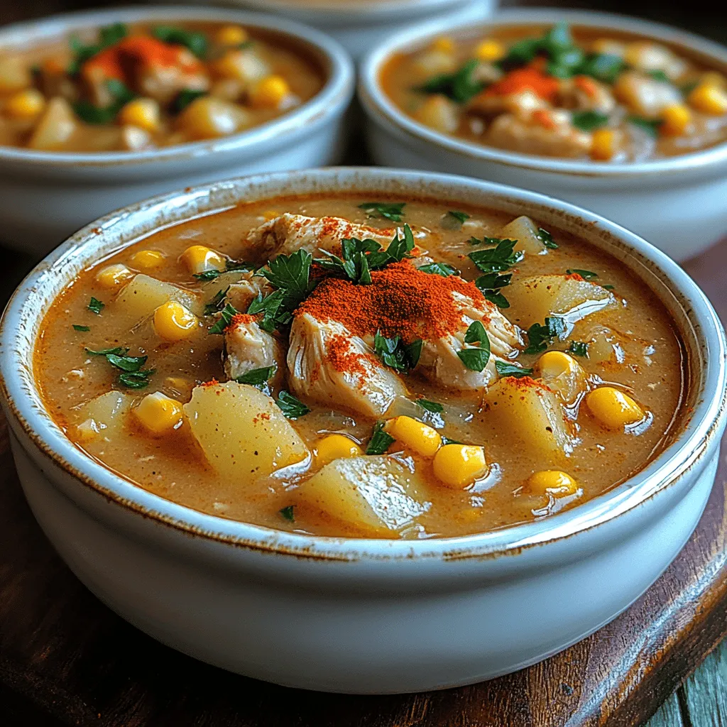 Creamy Chicken and Corn Soup is a delightful dish that embodies comfort and nourishment, making it a staple in many households. This hearty soup combines tender chicken, sweet corn, and creamy potatoes, resulting in a rich and velvety texture that is simply irresistible. Whether it's a chilly winter evening or a relaxed summer afternoon, this soup provides warmth and satisfaction, making it perfect for any season.