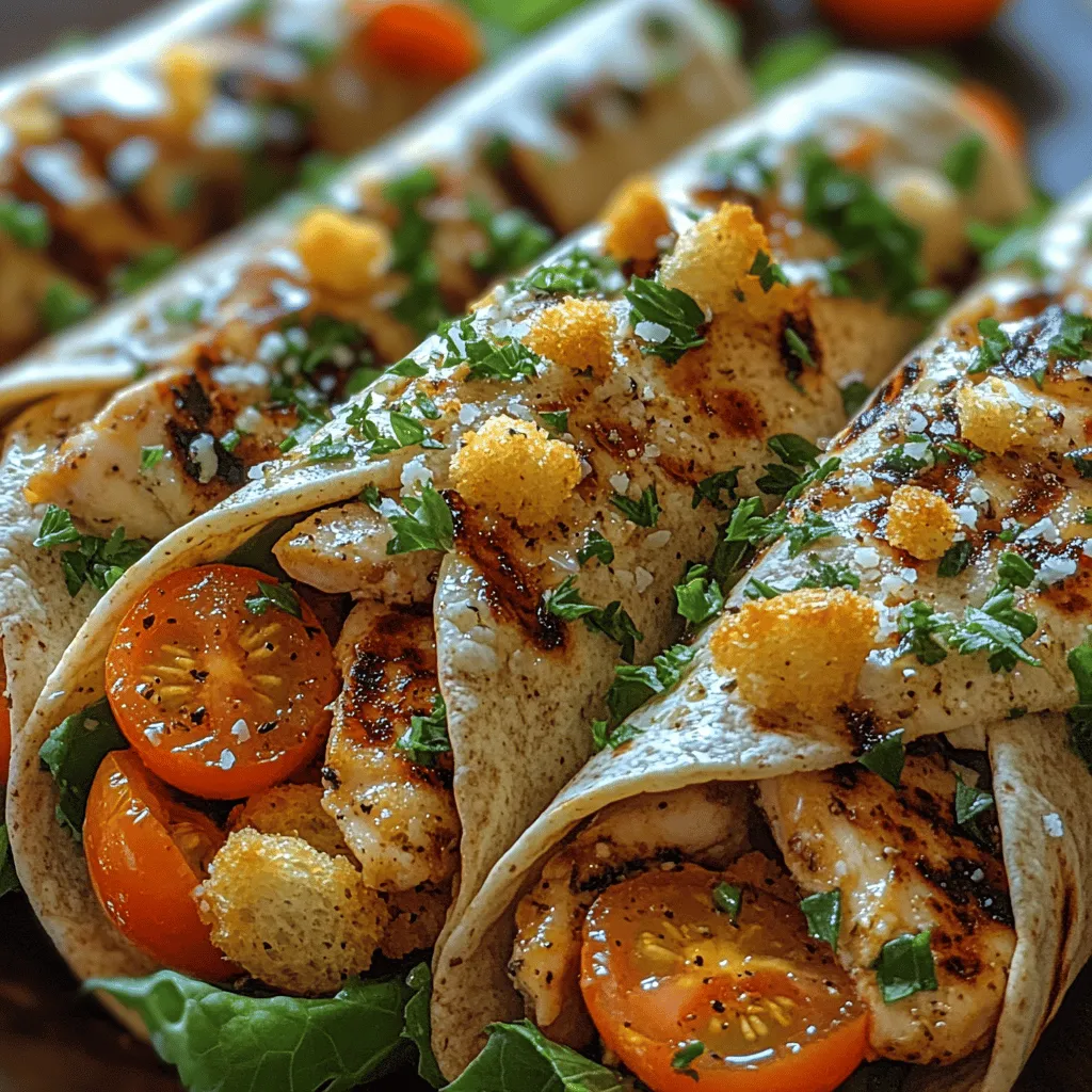 In a world where health-conscious eating is becoming the norm, Chick-tastic Caesar Salad Wraps stand out as a vibrant and nutritious meal option that doesn’t compromise on flavor. These wraps combine the classic, beloved elements of a Caesar salad with the satisfying, portable convenience of a wrap—creating a dish that is not only delicious but also packed with essential nutrients. As we navigate through the growing trend towards healthier eating and meal preparation, it's important to find recipes that are both wholesome and enjoyable.