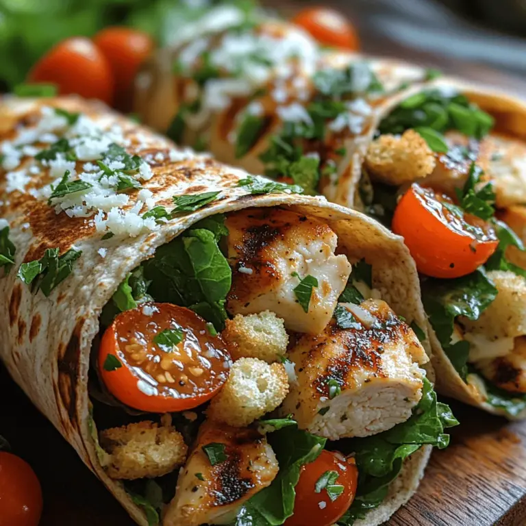 In a world where health-conscious eating is becoming the norm, Chick-tastic Caesar Salad Wraps stand out as a vibrant and nutritious meal option that doesn’t compromise on flavor. These wraps combine the classic, beloved elements of a Caesar salad with the satisfying, portable convenience of a wrap—creating a dish that is not only delicious but also packed with essential nutrients. As we navigate through the growing trend towards healthier eating and meal preparation, it's important to find recipes that are both wholesome and enjoyable.