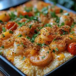 Cajun Shrimp and Grits Casserole is a comforting and hearty dish that encapsulates the essence of Southern cuisine. This delightful casserole marries perfectly seasoned shrimp with creamy, stone-ground grits, creating a dish that is both satisfying and full of flavor. Originating from the coastal regions of Louisiana, Shrimp and Grits has evolved from humble beginnings into a beloved staple for family gatherings, dinner parties, and even upscale restaurants.