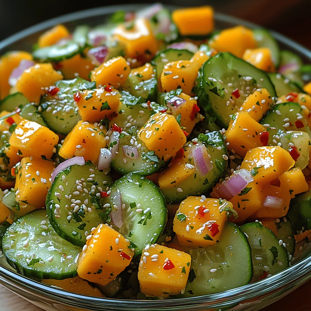 As the sun blazes and temperatures rise, there’s nothing quite like a refreshing salad to cool you down and invigorate your taste buds. The Tropical Heatwave Cucumber Mango Salad is a vibrant and flavorful dish that embodies the essence of summer. With its colorful array of fresh ingredients, this salad not only delights the senses but also packs a nutritional punch.