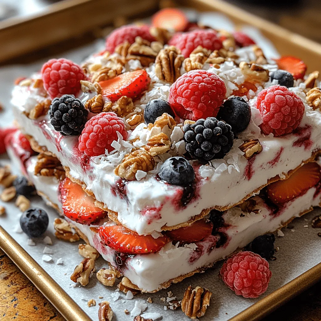 To create the delicious Berry Bliss Frozen Yogurt Bark, it's essential to understand the core ingredients that contribute to its delightful flavor and health benefits. Let's dive deeper into each component, exploring their nutritional advantages and how they come together to create this refreshing dessert.
