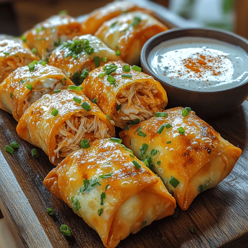 Buffalo chicken dishes have taken the culinary world by storm, becoming a staple in American cuisine, particularly among sports fans and party-goers. The fiery combination of tender chicken tossed in spicy buffalo sauce, paired with creamy cheese, is a flavor explosion that satisfies cravings for something bold and delicious. Now, imagine taking this beloved dish and wrapping it up in a crispy egg roll. That’s exactly what we’re doing with this Spicy Buffalo Chicken Egg Rolls recipe.