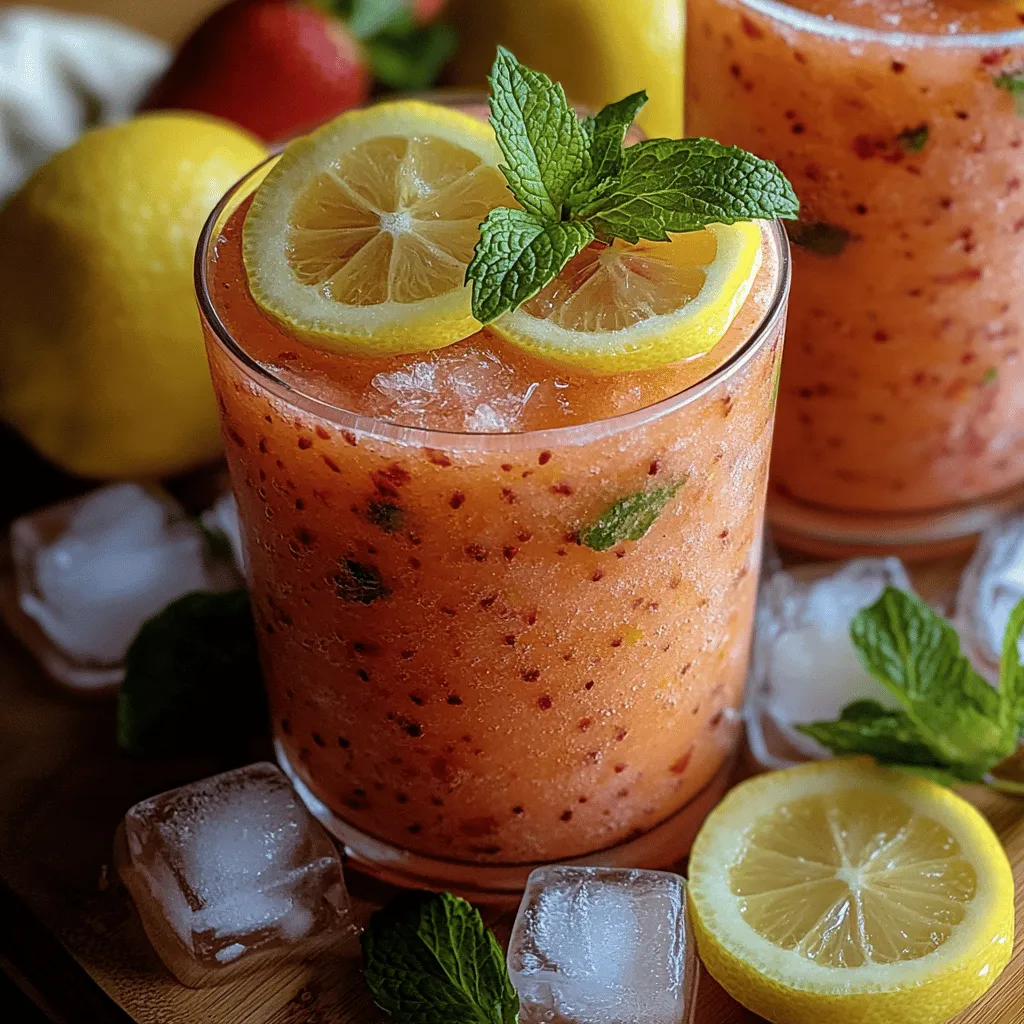 To craft the perfect Frosty Strawberry Lemonade, it is crucial to understand the role each ingredient plays in the recipe. Let’s take a closer look at the stars of this refreshing drink: