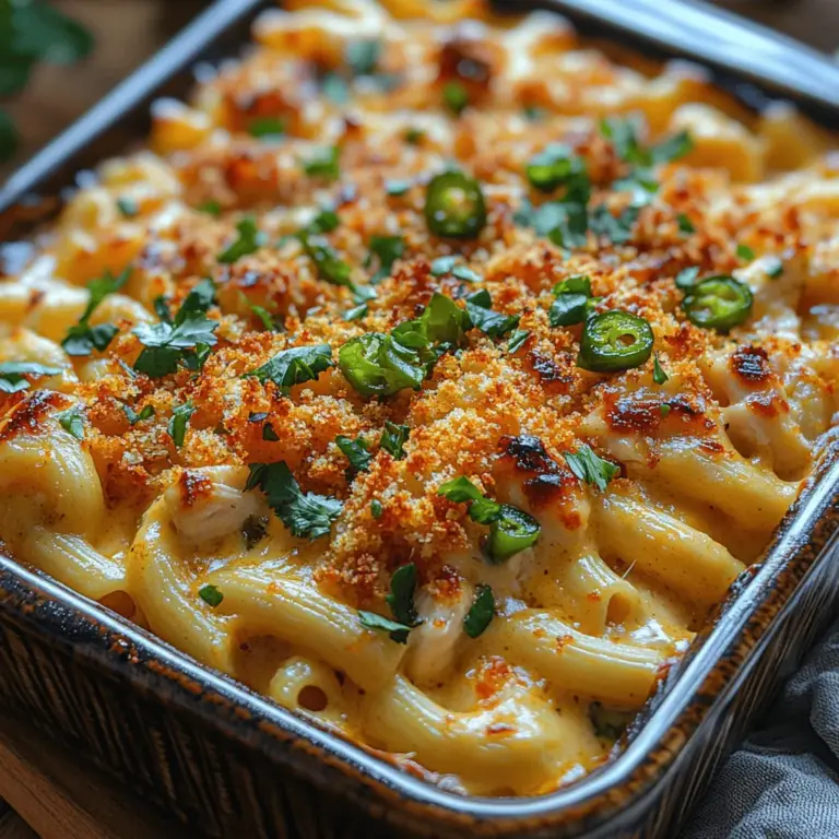 In the realm of comfort food, few dishes evoke the same warmth and satisfaction as a steaming bowl of mac and cheese. This classic dish has been a staple in households for generations, known for its creamy texture and cheesy goodness that warms both the body and soul. However, in recent years, there has been a delightful trend of elevating traditional comfort foods by infusing them with bold flavors and unique twists. One such innovative take is the Creamy Jalapeño Chicken Mac and Cheese, a dish that marries the richness of classic mac and cheese with the zesty heat of jalapeños and the heartiness of tender chicken.