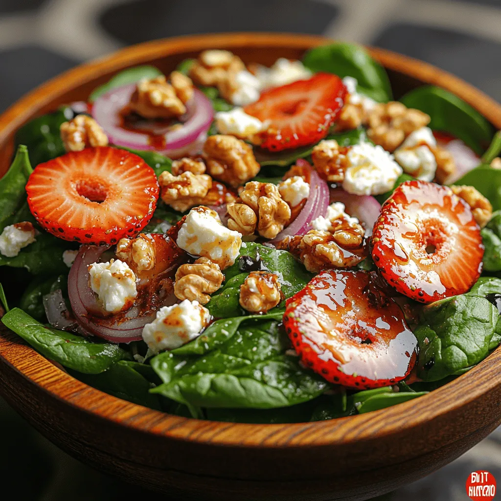 In the world of culinary delights, few dishes capture the essence of freshness and health quite like a vibrant salad. Salads have evolved beyond mere side dishes; they have become a celebration of seasonal ingredients, bringing together flavors, textures, and nutritional benefits in a single bowl. Among the myriad of salad options, the Strawberry Spinach Delight Salad stands out as a particularly enticing choice. With its combination of fresh spinach, juicy strawberries, creamy feta, and crunchy walnuts, this salad is a feast for both the eyes and the palate.