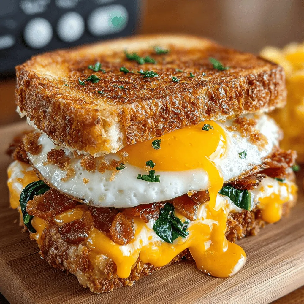 Breakfast is often hailed as the most important meal of the day, and for good reason. It sets the tone for our energy levels and mood, fueling us for the tasks ahead. Among the myriad of breakfast options, the Crispy Bacon & Egg Breakfast Grilled Cheese stands out as a delightful fusion of classic flavors that not only satisfies your hunger but also brings a sense of comfort. This recipe combines the rich, savory goodness of crispy bacon and eggs with the melty decadence of grilled cheese, making it an irresistible choice for breakfast lovers everywhere.