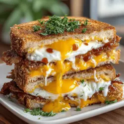 Breakfast is often hailed as the most important meal of the day, and for good reason. It sets the tone for our energy levels and mood, fueling us for the tasks ahead. Among the myriad of breakfast options, the Crispy Bacon & Egg Breakfast Grilled Cheese stands out as a delightful fusion of classic flavors that not only satisfies your hunger but also brings a sense of comfort. This recipe combines the rich, savory goodness of crispy bacon and eggs with the melty decadence of grilled cheese, making it an irresistible choice for breakfast lovers everywhere.