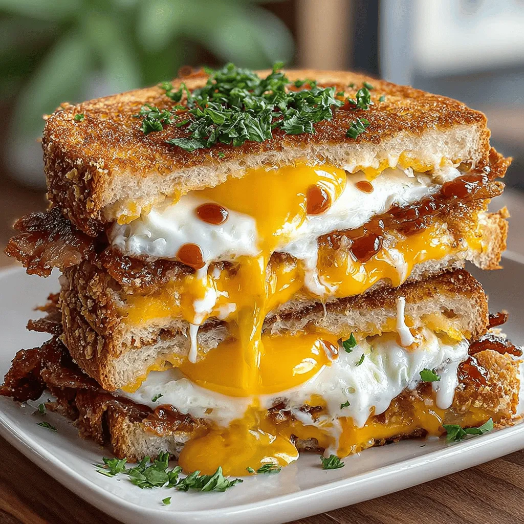 Breakfast is often hailed as the most important meal of the day, and for good reason. It sets the tone for our energy levels and mood, fueling us for the tasks ahead. Among the myriad of breakfast options, the Crispy Bacon & Egg Breakfast Grilled Cheese stands out as a delightful fusion of classic flavors that not only satisfies your hunger but also brings a sense of comfort. This recipe combines the rich, savory goodness of crispy bacon and eggs with the melty decadence of grilled cheese, making it an irresistible choice for breakfast lovers everywhere.