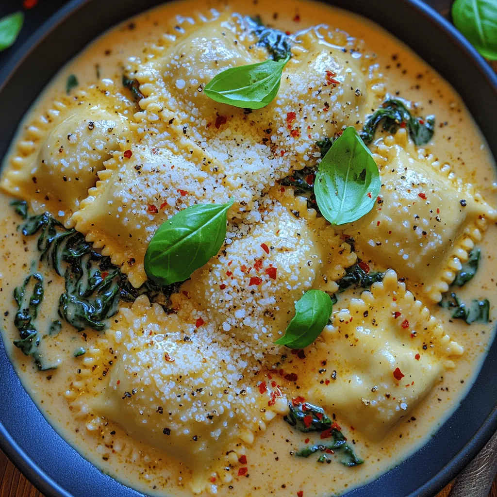 Pasta lovers around the world can agree that few dishes evoke the same sense of comfort and satisfaction as a bowl of ravioli. Among the myriad of pasta options, Creamy Garlic Spinach Ravioli stands out, marrying the richness of a creamy sauce with the vibrant freshness of spinach. This dish is not only a treat for the taste buds but also a feast for the eyes, making it an excellent choice for both weeknight dinners and special occasions. The beauty of Creamy Garlic Spinach Ravioli lies in its ability to cater to various dietary preferences—whether you’re a vegetarian, a health-conscious eater, or simply someone seeking a hearty meal, this dish fits the bill perfectly.