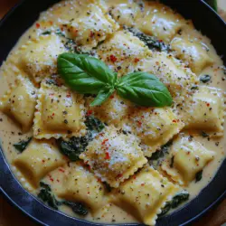 Pasta lovers around the world can agree that few dishes evoke the same sense of comfort and satisfaction as a bowl of ravioli. Among the myriad of pasta options, Creamy Garlic Spinach Ravioli stands out, marrying the richness of a creamy sauce with the vibrant freshness of spinach. This dish is not only a treat for the taste buds but also a feast for the eyes, making it an excellent choice for both weeknight dinners and special occasions. The beauty of Creamy Garlic Spinach Ravioli lies in its ability to cater to various dietary preferences—whether you’re a vegetarian, a health-conscious eater, or simply someone seeking a hearty meal, this dish fits the bill perfectly.