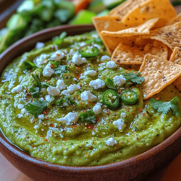 Dips have long been a staple in culinary traditions around the world, serving as the perfect accompaniment to a variety of dishes and snacks. Among the myriad of options, the Creamy Avocado Jalapeño Dip stands out with its unique flavor profile that harmonizes the velvety texture of ripe avocados with the zesty kick of fresh jalapeños. This dip is not just a feast for the taste buds; it also embodies a wealth of health benefits, making it an irresistible choice for any occasion. Whether you’re hosting a party, preparing for a family gathering, or simply looking for a delicious snack, this creamy concoction is sure to impress.
