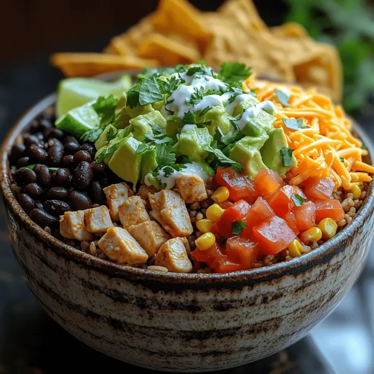 In the world of quick and delicious meals, Zesty Chicken Taco Bowls stand out as a vibrant and nutritious option that is perfect for busy weeknights or casual gatherings. This recipe combines tender chicken, wholesome ingredients, and bold flavors that come together to create a satisfying dish. Whether you are looking to impress guests or simply enjoy a delightful meal with your family, these taco bowls are sure to please. As a versatile dish that can be tailored to individual preferences, the Zesty Chicken Taco Bowl allows for creativity while maintaining a balance of nutrition and taste. In this article, we will explore the ingredients, preparation methods, and the delightful experience of savoring these zesty creations.