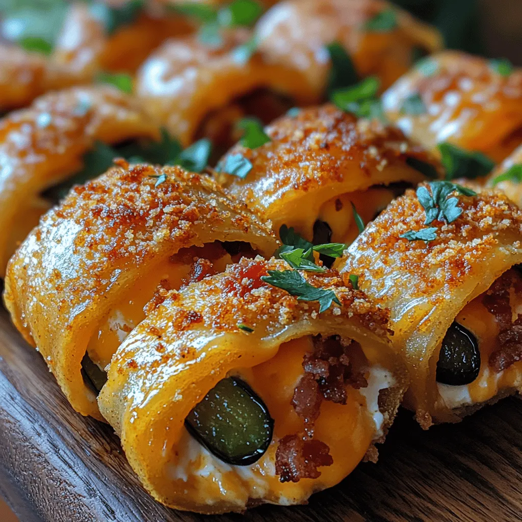 If you’re looking to elevate your snack game, look no further than our Crunchy Jalapeño Popper Wraps. These delightful bites take the beloved jalapeño popper to a new level by enveloping a rich and creamy filling in a crispy, golden-brown shell. Imagine the perfect blend of cheesy goodness and the spicy kick of jalapeños, all wrapped up and ready for dipping. Whether you’re hosting a party, gearing up for game day, or simply craving something delicious for dinner, these wraps are sure to impress your friends and family.