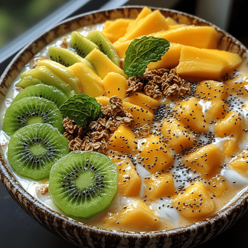In the realm of healthy eating, smoothie bowls have emerged as a delightful and nutritious option, perfect for breakfast or a refreshing snack. The Tropical Paradise Smoothie Bowl, brimming with vibrant colors and tropical flavors, invites you to indulge in a delicious yet wholesome experience. This article will guide you through the ingredients, preparation steps, and the many benefits of this delightful recipe, ensuring a satisfying culinary journey that transports you straight to a sun-kissed paradise.