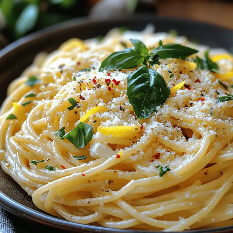 To achieve the perfect Creamy Ricotta Lemon Pasta, it’s essential to choose the right ingredients. The foundation of this dish starts with your choice of pasta. While both spaghetti and linguine are popular options, they offer distinct textures and flavors that can influence the overall experience of the dish.