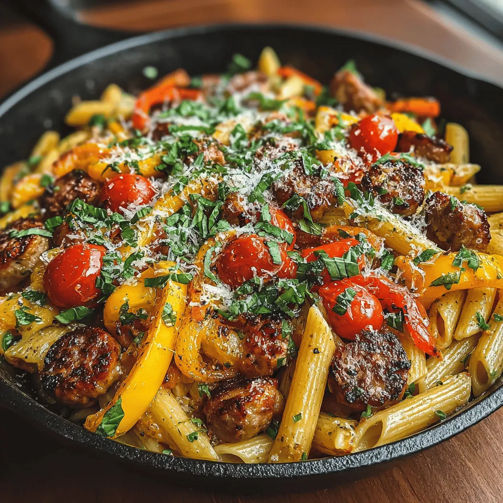 In the fast-paced world of home cooking, one-skillet meals have emerged as a beacon of convenience for busy families and individuals. These all-in-one dishes not only save time on preparation and cleanup but also allow for a harmonious blend of flavors that can transform a simple meal into a culinary delight. Among the myriad of quick meal options, the Sausage & Pepper Dream Pasta Skillet stands out as a favorite. This dish boasts a creamy texture, vibrant flavors, and is incredibly easy to prepare, making it a perfect choice for both weeknight dinners and special occasions.