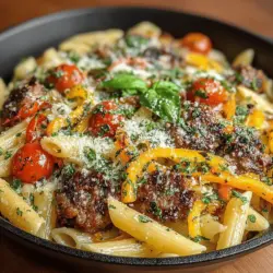 In the fast-paced world of home cooking, one-skillet meals have emerged as a beacon of convenience for busy families and individuals. These all-in-one dishes not only save time on preparation and cleanup but also allow for a harmonious blend of flavors that can transform a simple meal into a culinary delight. Among the myriad of quick meal options, the Sausage & Pepper Dream Pasta Skillet stands out as a favorite. This dish boasts a creamy texture, vibrant flavors, and is incredibly easy to prepare, making it a perfect choice for both weeknight dinners and special occasions.