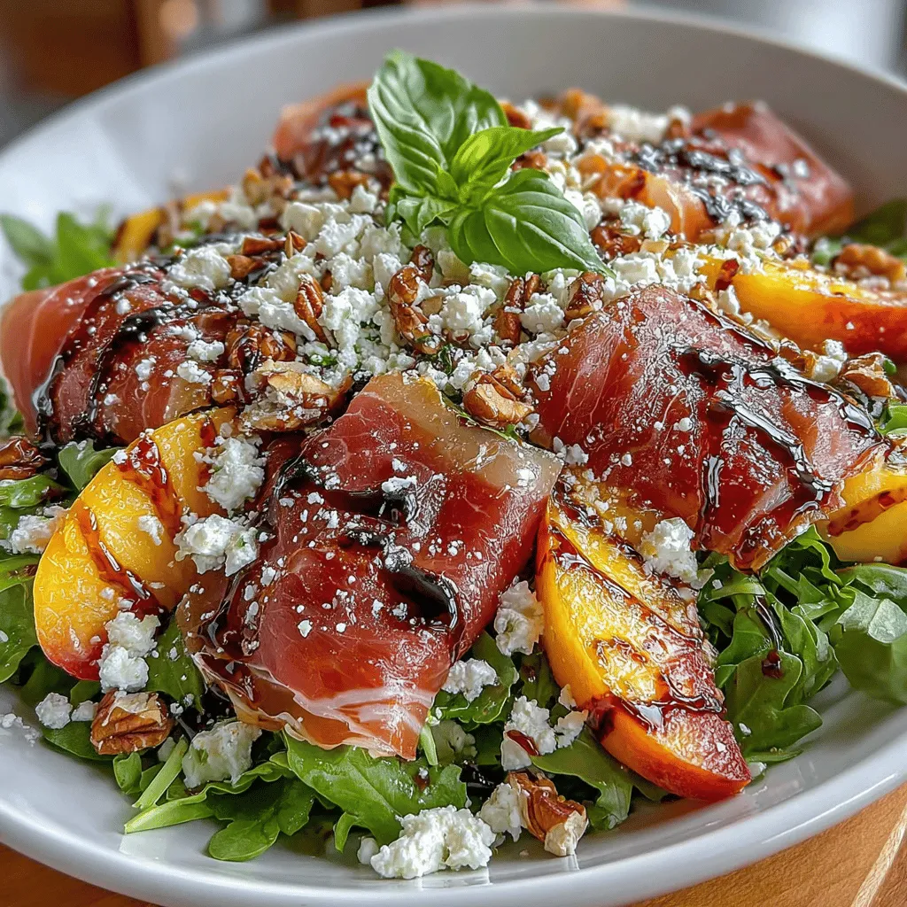 In the world of summer salads, few combinations delight the palate quite like the fusion of sweet, juicy peaches and savory prosciutto. This Peachy Prosciutto Delight is not only a feast for the senses but also a quick and easy dish that can elevate any meal. With its vibrant colors and rich flavors, this salad celebrates the essence of fresh, seasonal ingredients. Whether you're hosting a gathering or simply looking for a refreshing dish to enjoy at home, this recipe brings together the perfect balance of taste and nutrition. Join us as we explore the delightful layers of flavor in this Peachy Prosciutto Delight.