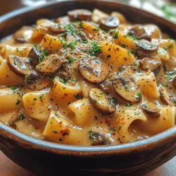 In the realm of comfort food, few dishes can compete with the rich, velvety allure of mushroom stroganoff. This savory creamy recipe elevates a classic favorite by combining wide egg noodles with an indulgent sauce crafted from cremini mushrooms, aromatic herbs, and a hint of Dijon mustard. The result is a dish that is not only satisfying but also bursting with flavor, making it perfect for cozy weeknight dinners or special gatherings. Whether you're a vegetarian or a meat-lover, our mushroom stroganoff is designed to impress and delight all palates.