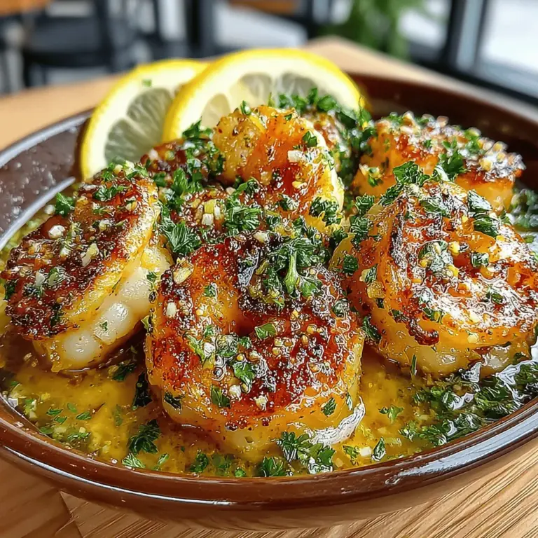 Seafood lovers often seek dishes that combine fresh flavors with simple preparation, and Zesty Lemon Glazed Shrimp fits that bill perfectly. This dish showcases the delightful interplay of tangy lemon and succulent shrimp, making it not only an enticing option for any meal but also a versatile choice for a variety of occasions. Whether you're planning a casual family dinner or an elegant gathering with friends, this recipe delivers a refreshing taste that will impress your guests and leave everyone wanting more.