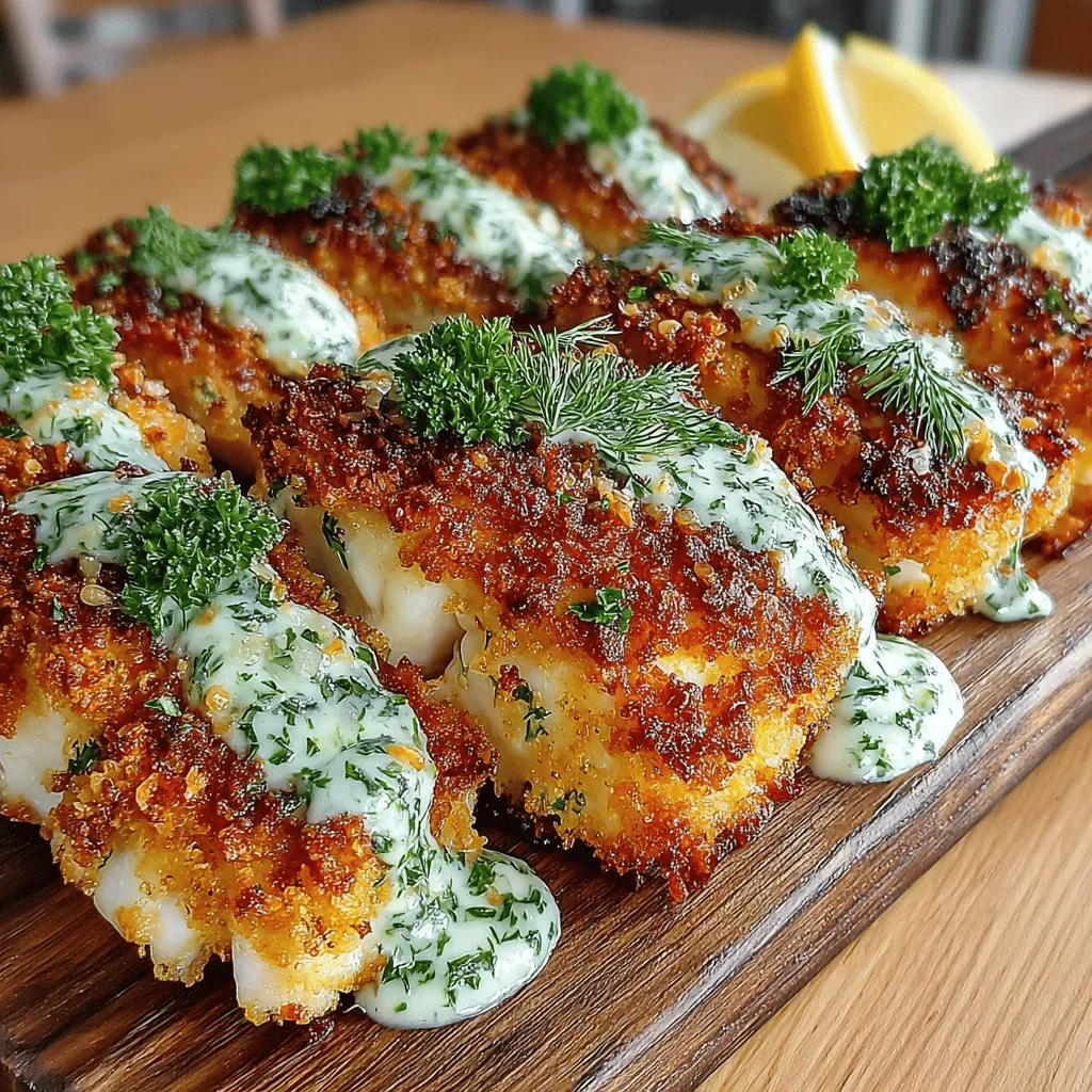 In the world of seafood, few dishes can rival the satisfying crunch of crispy baked cod paired with a refreshing herb sauce. This Crispy Panko Baked Cod with Herb Sauce recipe not only showcases the delicate flavor of cod but also elevates it with a delightful crispy coating and a zesty, creamy sauce. Perfect for a weeknight dinner or a special occasion, this dish is easy to prepare and packed with flavor. In this article, we’ll explore the ingredients, preparation steps, and the nutritional benefits of this mouthwatering recipe, ensuring you have all the knowledge needed to create this dish successfully.