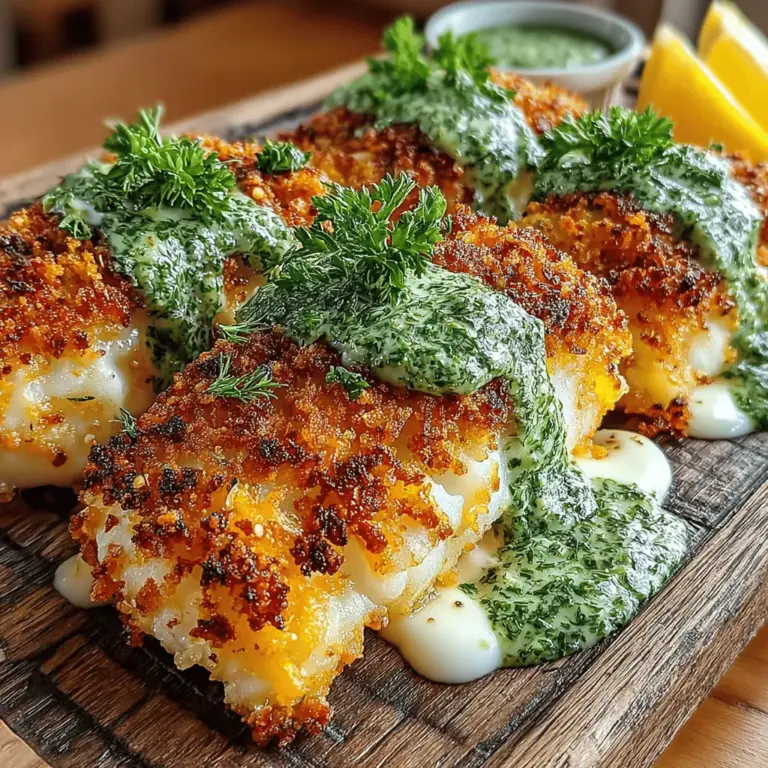 In the world of seafood, few dishes can rival the satisfying crunch of crispy baked cod paired with a refreshing herb sauce. This Crispy Panko Baked Cod with Herb Sauce recipe not only showcases the delicate flavor of cod but also elevates it with a delightful crispy coating and a zesty, creamy sauce. Perfect for a weeknight dinner or a special occasion, this dish is easy to prepare and packed with flavor. In this article, we’ll explore the ingredients, preparation steps, and the nutritional benefits of this mouthwatering recipe, ensuring you have all the knowledge needed to create this dish successfully.