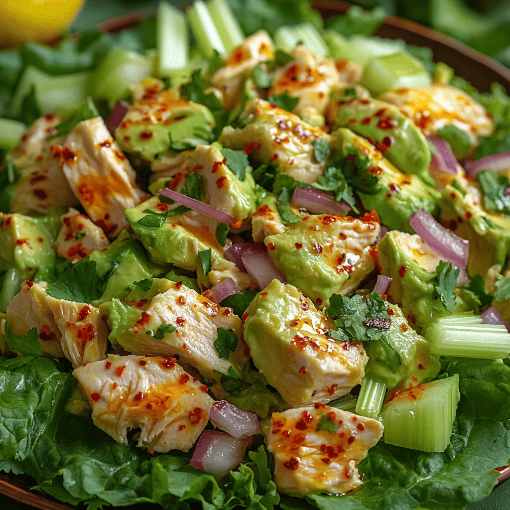 Chilling the Avocado Bliss Chicken Salad is an essential step that should not be overlooked. Once you’ve combined all your ingredients, covering the salad and placing it in the refrigerator allows the flavors to meld beautifully. This resting period enhances the taste, leading to a more vibrant, cohesive dish. The cool temperature also improves the texture, making the salad refreshingly crisp and satisfying. Aim to chill the salad for at least 30 minutes, but if you can let it sit for an hour or even longer, you’ll be rewarded with a more pronounced flavor profile.