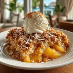 When the warm sun beckons and the days stretch longer, there's nothing quite like the delightful aroma of a freshly baked dessert wafting through the air. Enter the Tropical Coconut Peach Crisp, a dish that perfectly encapsulates the essence of summer with its vibrant flavors and comforting textures. This dessert is more than just a sweet treat; it’s an inviting medley of juicy peaches and rich coconut that instantly transports you to a sun-kissed paradise.