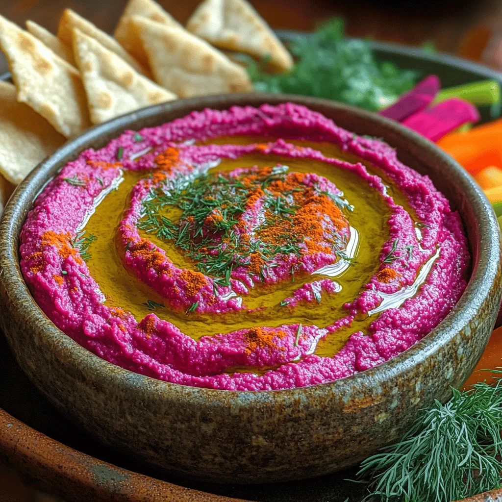 Hummus has secured its place as a beloved staple in various cuisines around the world, celebrated for its creamy texture and myriad of flavors. This versatile dip, traditionally made from chickpeas and tahini, has evolved beyond its Middle Eastern roots to become a favorite accompaniment for everything from fresh vegetables to pita bread and crackers. Its adaptability means it can easily accommodate a wide range of additional ingredients, allowing for exciting new takes on the classic recipe. One such delightful variation is roasted beet hummus—a dish that not only tantalizes the taste buds but also brings a beautiful pop of color to your table.