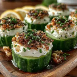 In the world of appetizers, few options are as refreshing and delightful as Everything Bagel Cucumber Bites. These bites combine the crispness of fresh cucumbers with a rich and creamy mixture, creating a flavor experience that is both satisfying and light. Perfect for gatherings, parties, or just as a nutritious snack, Everything Bagel Cucumber Bites are not only easy to prepare but also provide a palette of flavors that appeal to a wide range of tastes.