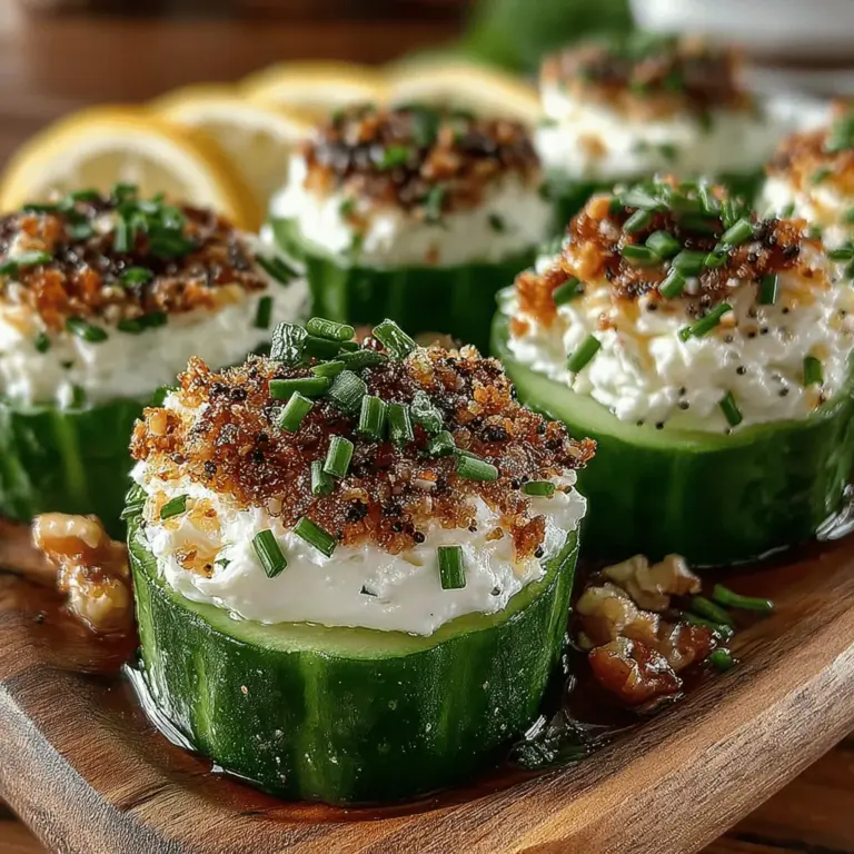 In the world of appetizers, few options are as refreshing and delightful as Everything Bagel Cucumber Bites. These bites combine the crispness of fresh cucumbers with a rich and creamy mixture, creating a flavor experience that is both satisfying and light. Perfect for gatherings, parties, or just as a nutritious snack, Everything Bagel Cucumber Bites are not only easy to prepare but also provide a palette of flavors that appeal to a wide range of tastes.