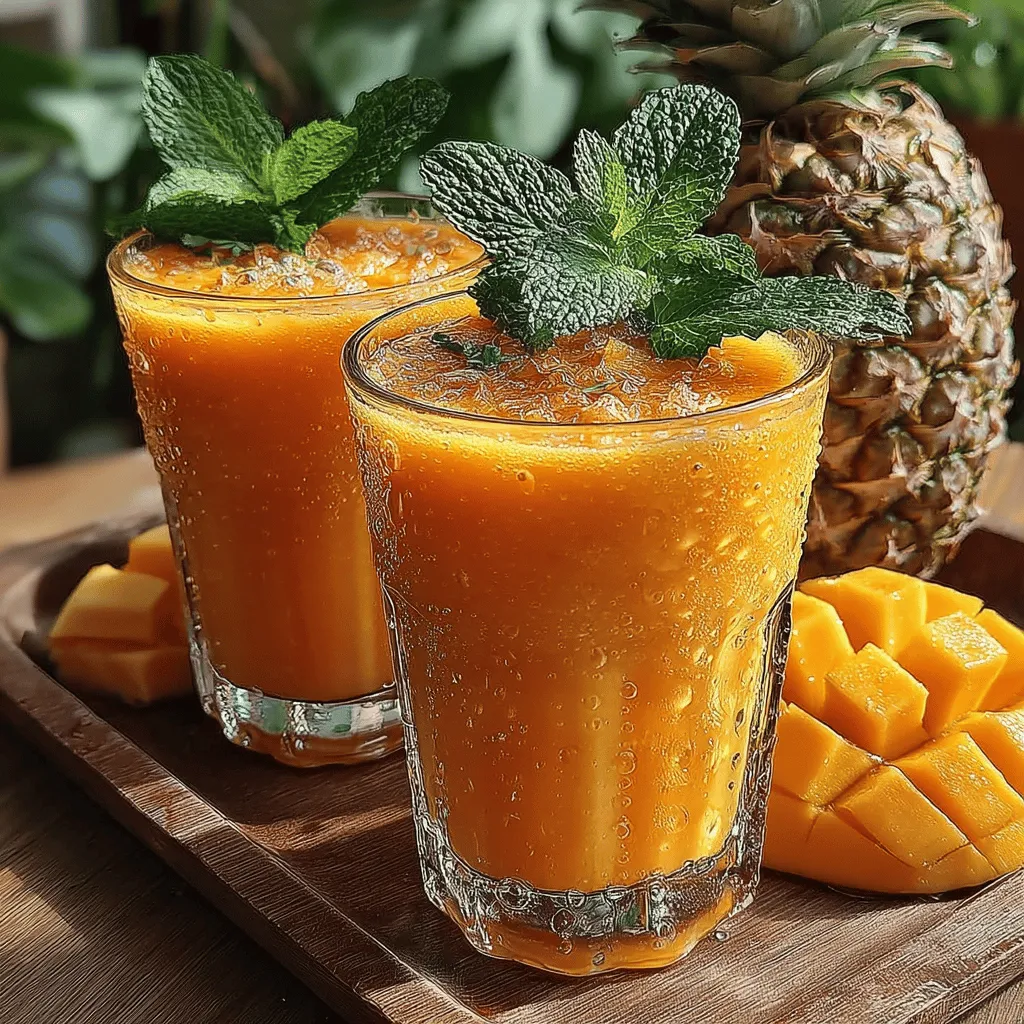 In recent years, smoothies have surged in popularity, becoming a staple in many health-conscious diets. Their appeal lies not only in their vibrant flavors but also in their versatility and health benefits. Packed with essential nutrients, smoothies are an effortless way to incorporate fruits, vegetables, and healthy fats into your daily routine. Among the myriad of smoothie recipes available, the Tropical Bliss Frozen Mango Pineapple Smoothie stands out for its refreshing taste and tropical allure.