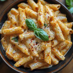 If you're searching for a delightful pasta dish that combines rich flavors with a creamy texture, look no further than Creamy Roasted Red Pepper Penne. This dish is not only a feast for the eyes with its vibrant hues but also a treat for the palate. The smooth, roasted red pepper sauce perfectly coats each piece of penne, creating a satisfying meal that leaves a lasting impression.