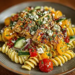 The Mediterranean diet has long been hailed for its numerous health benefits, including improved heart health, weight management, and a reduced risk of chronic diseases. Characterized by an abundance of fruits, vegetables, whole grains, lean proteins, and healthy fats, this diet not only promotes physical well-being but also encourages a vibrant and flavorful culinary experience. One dish that beautifully embodies these principles is the Chilled Mediterranean Chicken Pasta Salad. This refreshing and nutritious salad combines the richness of Mediterranean flavors with the satisfying texture of pasta, making it an ideal choice for both casual meals and festive gatherings.