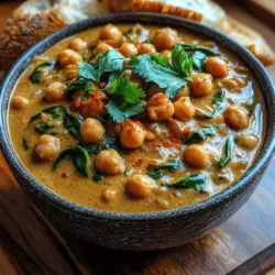 In the quest for a dish that combines comfort, nutrition, and simplicity, look no further than the Creamy Chickpea Spinach Stew. This delightful recipe brings together a medley of ingredients that not only tantalize the taste buds but also pack a powerful nutritional punch. Whether you’re seeking a hearty meal for a family gathering or a quick weeknight dinner, this stew stands out as a versatile option that caters to various dietary preferences, including vegan and gluten-free choices.