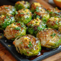 Brussels sprouts have emerged as a culinary superstar in recent years, captivating palates with their unique flavor and impressive health benefits. Once relegated to the sidelines of holiday dinners, these small green gems have gained a devoted following among home cooks and gourmet chefs alike. The recipe for Crunchy Golden Brussels Sprouts Delight takes these vibrant vegetables to new heights, transforming them into a crunchy, golden treat that can elevate any meal. This dish not only celebrates the natural goodness of Brussels sprouts but also showcases their versatility, making them a delightful addition to both casual weeknight dinners and festive gatherings.