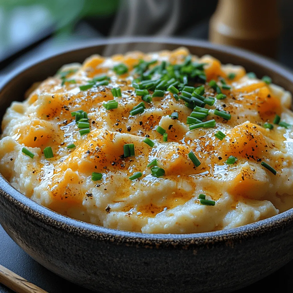Once your creamy cheddar cauliflower mash reaches the desired consistency, it’s time to think about the final seasoning. Taste your mash and adjust the flavors as needed. A pinch of salt can enhance the overall taste, while freshly cracked black pepper adds a nice kick. For an extra layer of flavor, consider incorporating a splash of lemon juice or a dash of garlic powder. These subtle additions can brighten the dish and complement the creaminess of the cheddar.