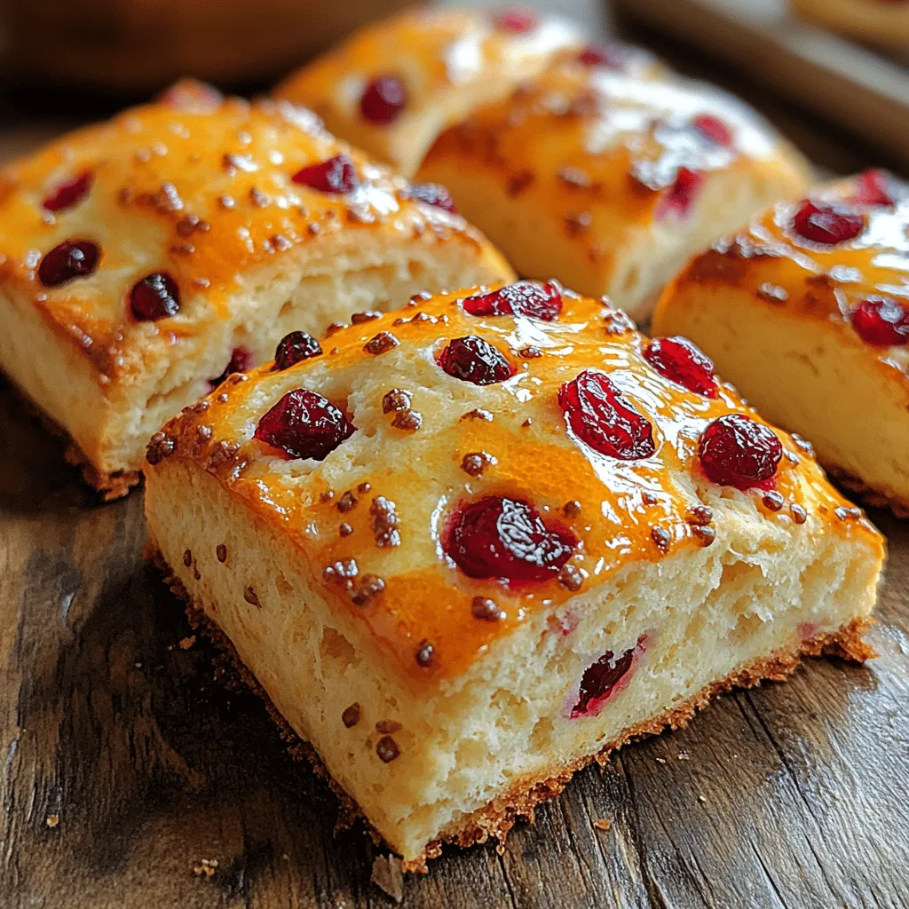 Scones are more than just a delightful baked good; they are a versatile treat that can elevate any breakfast or afternoon tea. The Bright Orange Cranberry Scones recipe combines the zesty brightness of fresh orange with the tartness of cranberries, creating a perfect balance of flavors that is both uplifting and comforting. These scones are ideal for sharing on a special occasion or enjoying solo with your morning coffee. Their appealing color and inviting aroma will fill your kitchen with warmth, making them a favorite for family and friends.