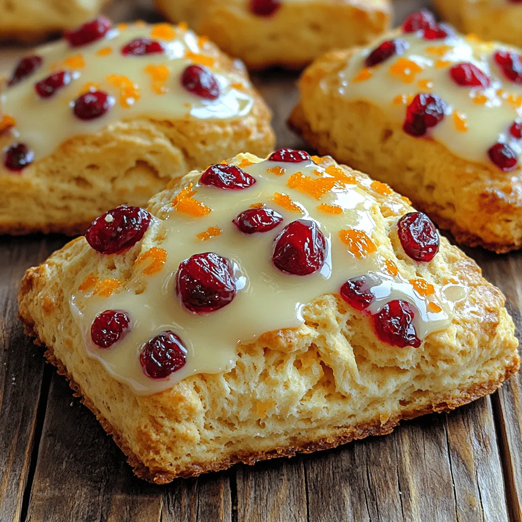Scones are more than just a delightful baked good; they are a versatile treat that can elevate any breakfast or afternoon tea. The Bright Orange Cranberry Scones recipe combines the zesty brightness of fresh orange with the tartness of cranberries, creating a perfect balance of flavors that is both uplifting and comforting. These scones are ideal for sharing on a special occasion or enjoying solo with your morning coffee. Their appealing color and inviting aroma will fill your kitchen with warmth, making them a favorite for family and friends.