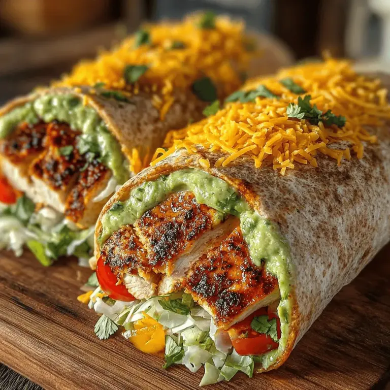 In the world of quick and satisfying meals, few options can rival the delightful combination of flavors and textures found in Creamy Avocado Ranch Chicken Wraps. This recipe is not just a treat for the taste buds; it also stands out as a wholesome meal option that is rich in protein, healthy fats, and a medley of fresh vegetables. Whether you’re looking for a quick lunch to energize your day or a satisfying dinner that the whole family will enjoy, these wraps offer versatility and ease of preparation.