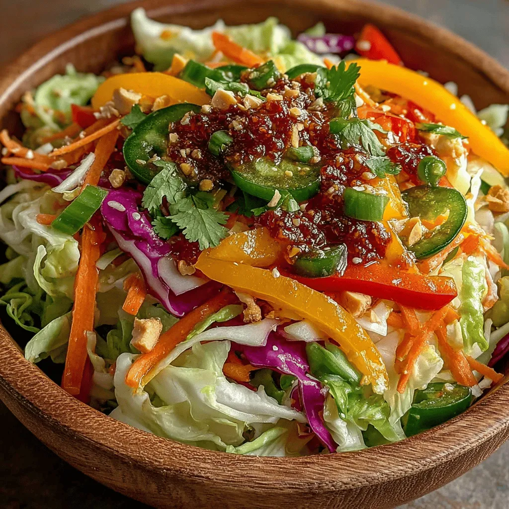 When it comes to salads, few dishes can hold a candle to the vibrant and refreshing Crunchy Asian Cabbage Peanut Salad. This delightful medley is not just a feast for the eyes; it's a wholesome combination that bursts with flavor and texture. Perfect for a light lunch, a barbecue gathering, or as a side dish to complement your main course, this salad brings together a variety of colorful ingredients that are not only visually appealing but also packed with nutrients.
