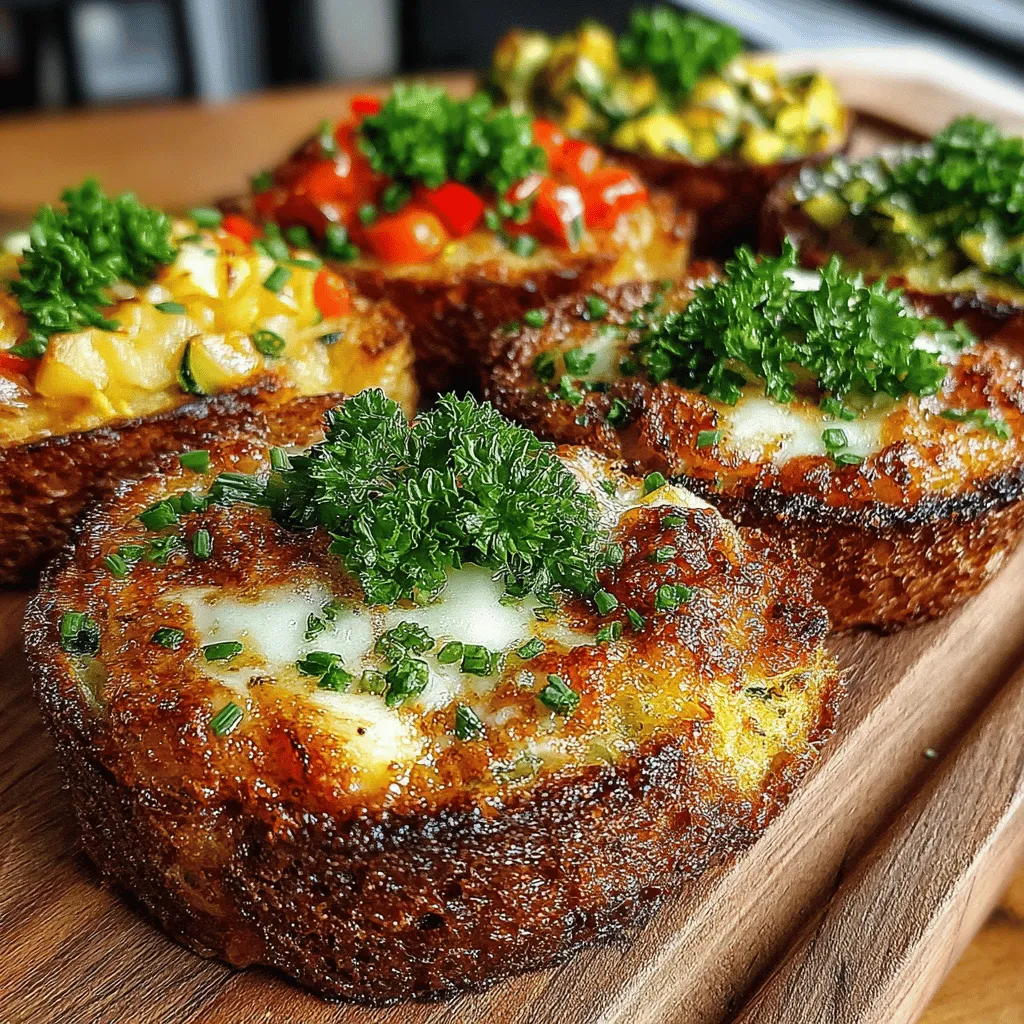 In the world of quick and delicious meals, Mini Zucchini Frittata Toasts stand out as a delightful option that caters to both taste and nutrition. These bite-sized delights combine the fluffy texture of a frittata with the crispness of toasted bread, creating a unique and satisfying dish perfect for breakfast, brunch, or even a light dinner. Whether you're entertaining guests or simply enjoying a quiet meal at home, these toasts are sure to impress with their vibrant flavors and appealing presentation.