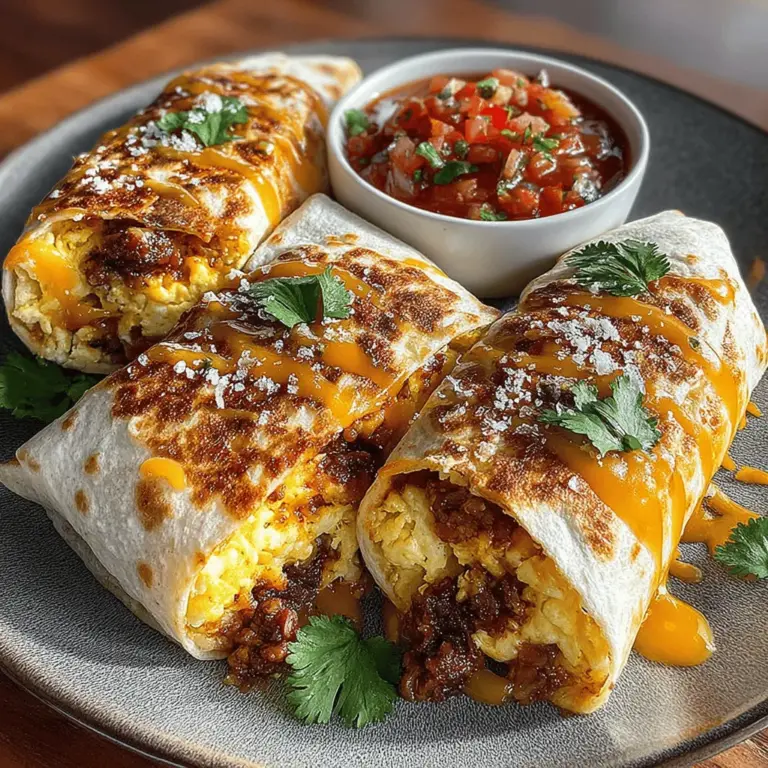 To create the Spicy Chili Cheese Egg Breakfast Wraps, you’ll need a handful of simple yet flavorful ingredients. Let’s break down the main components that contribute to this mouthwatering dish: