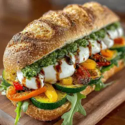 When creating your Zesty Italian Veggie Sandwich, consider experimenting with different ingredients to suit your taste preferences. Here are some suggestions for variations that can elevate your sandwich experience: