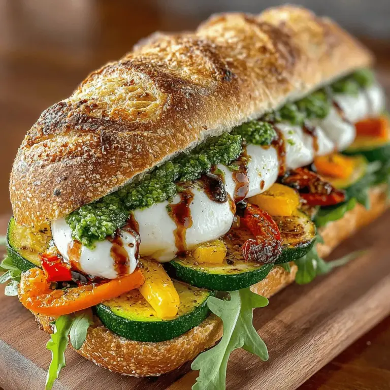 When creating your Zesty Italian Veggie Sandwich, consider experimenting with different ingredients to suit your taste preferences. Here are some suggestions for variations that can elevate your sandwich experience: