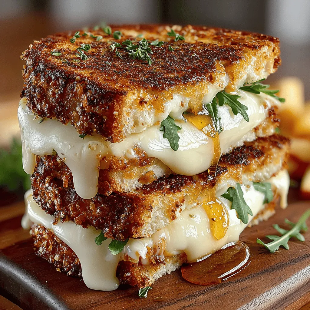 The Cheddar Apple Grilled Snack Sandwich is a delightful culinary creation that marries the rich, savory notes of sharp cheddar cheese with the refreshing sweetness of crisp apples. This unique combination not only tantalizes the taste buds but also offers a satisfying texture that makes each bite a true delight. The golden, buttery exterior of sourdough bread perfectly complements the filling, resulting in a sandwich that is as pleasing to the eye as it is to the palate.