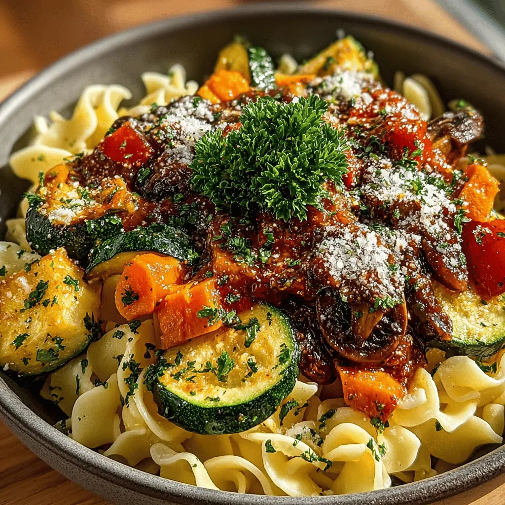 Using a slow cooker for your Hearty Vegetable Bolognese is not just a matter of convenience; it truly enhances the flavors of the dish over time. Slow cooking allows the ingredients to meld together, creating a rich, deep flavor profile that’s hard to achieve through quick cooking methods. The low and slow process breaks down the vegetables and allows the spices to infuse throughout the sauce, resulting in a robust taste that will leave your taste buds dancing.